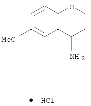 2H-1-Benzopyran-4-amine, 3,4-dihydro-6-methoxy-, hydrochloride